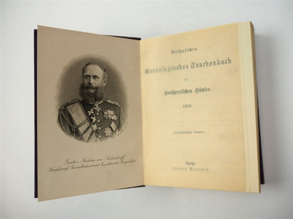Freiherrliches Gothaisches Genealogisches Taschenbuch Perthes 1906 Adel