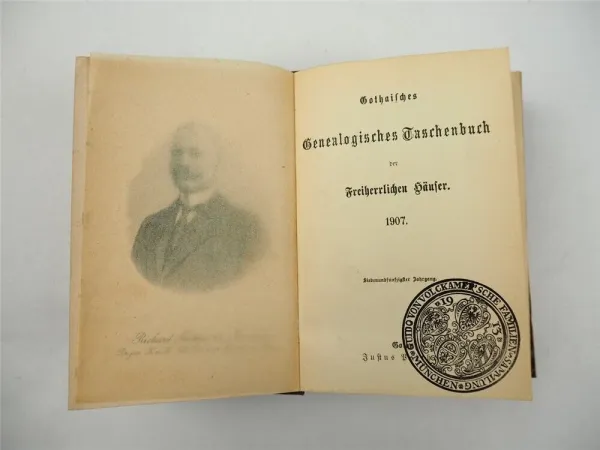 Freiherrliches Gothaisches Genealogisches Taschenbuch Perthes 1907 Adel