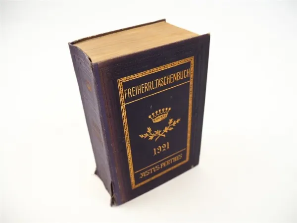 Freiherrliches Gothaisches Genealogisches Taschenbuch Perthes 1921 Adel