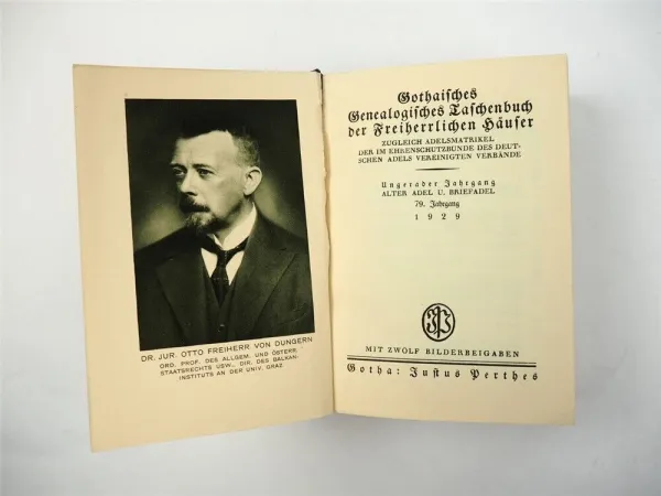 Freiherrliches Gothaisches Genealogisches Taschenbuch Perthes 1929 Adel