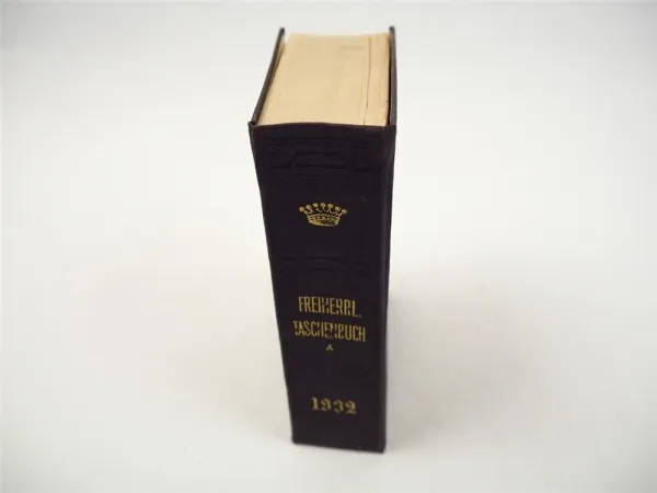 Freiherrliches Gothaisches Genealogisches Taschenbuch Perthes 1932 Adel