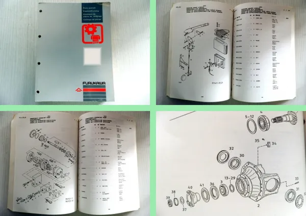 Furukawa Hydraulik Bagger 640E Ersatzteilliste Ersatzteilkatalog 02.1990