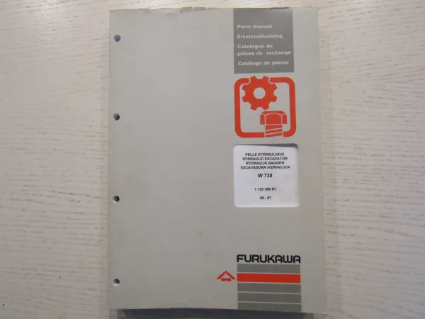 Furukawa W738 Hydraulikbagger Ersatzteilliste Ersatzteilkatalog Parts List 9/97