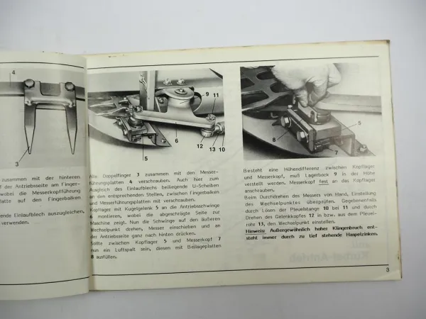 Gebr. Schumacher Wechselschnitt Mähsysteme Claas MF IHC JD Anbau Ersatzteilliste