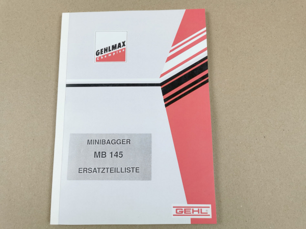Gehl Gehlmax MB145 Ersatzteilliste Ersatzteilkatalog Spare parts manual