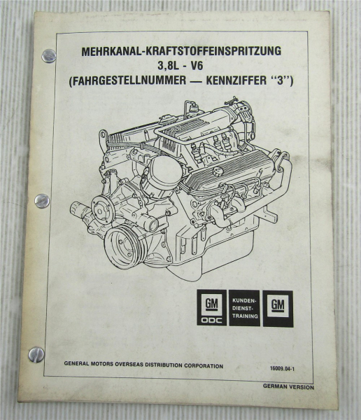 GM Buick Oldsmobile 3,8 L V6 LN3 Kraftstoffeinspritzung MFI Service Training
