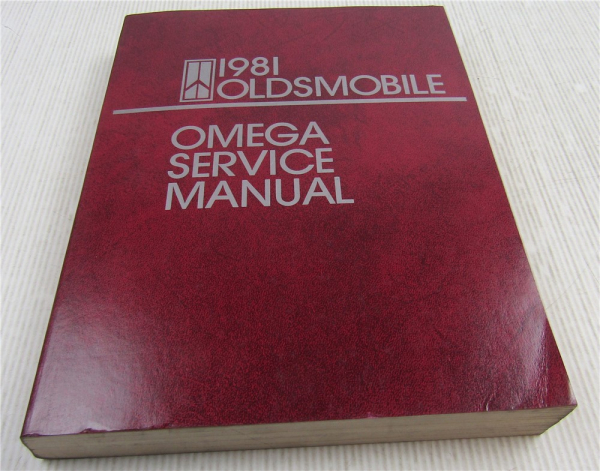 GM Service Manual 1981 Oldsmobile Omega Coupe Sedan Repair Manual