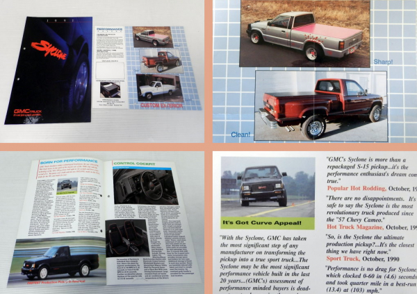 GMC Cyclone Truck Prospekt Brochure 1991
