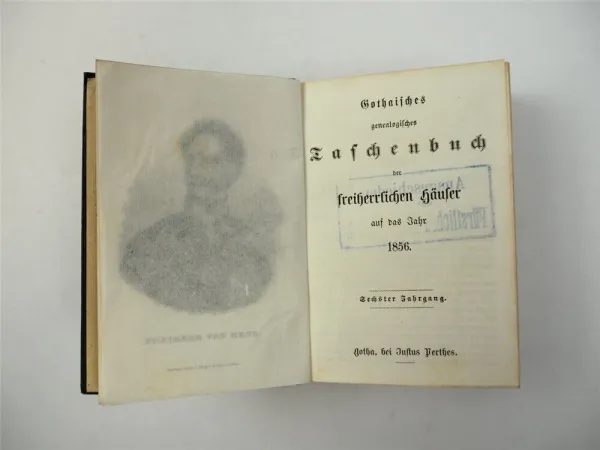 Gothaisches Genealogisches Taschenbuch Freiherrliche Häuser Perthes 1856 Adel