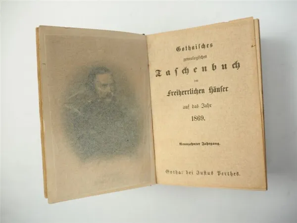 Gothaisches Genealogisches Taschenbuch Freiherrliche Häuser Perthes 1869 Adel