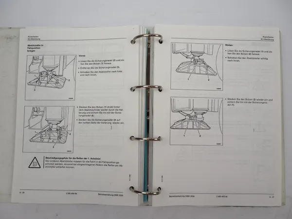 Grove GMK 2035 Mobilkran Betriebsanleitung Bedienung Wartung Schaltplan 1996