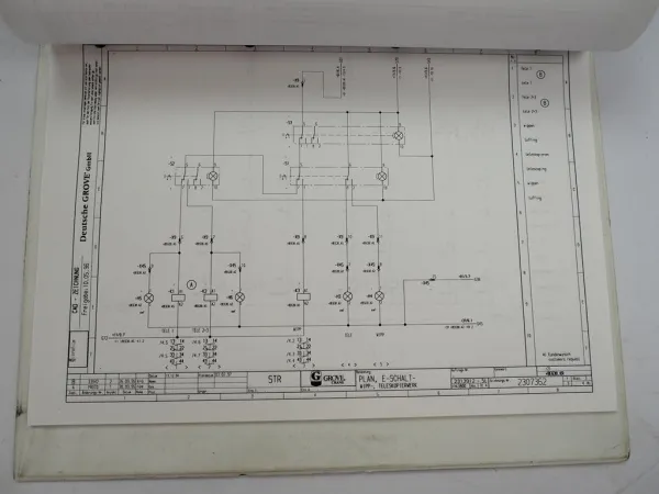 Grove GMK 2035 Mobilkran Betriebsanleitung Bedienung Wartung Schaltplan 1996