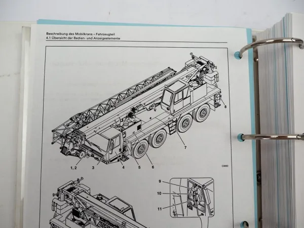 Grove GMK 4070-1 Mobilkran Betriebsanleitung Bedienung Wartung Schaltplan 1997