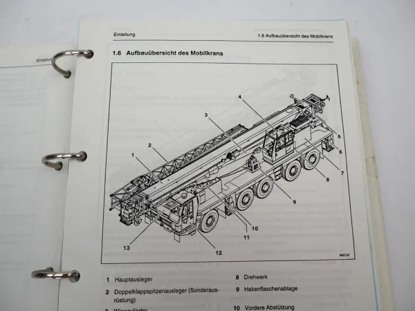 Grove GMK 5110-1 Mobilkran Betriebsanleitung Bedienung Schaltplan 1995