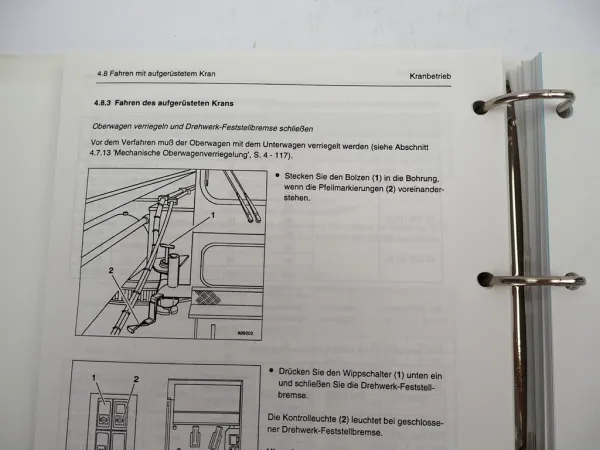 Grove GMK 5110-1 Mobilkran Betriebsanleitung Bedienung Schaltplan 1995