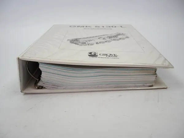 Grove GMK 5130-L Mobilkran Betriebsanleitung Bedienung Schaltplan 1996