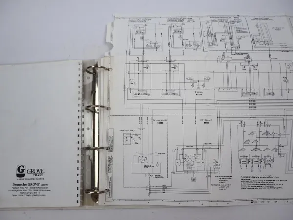 Grove GMK 5130-L Mobilkran Wartungsanleitung Schaltplan Hydraulik Elektrik 1997
