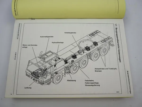 Grove GMK 5130 Mobilkran Werkstatthandbuch Reparaturanleitung 1998