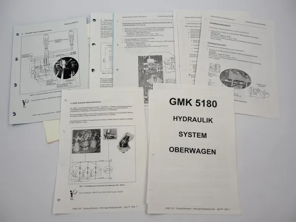 Grove GMK 5180 Mobilkran Prospekt Technische Daten Schulung Hydraulik 1999