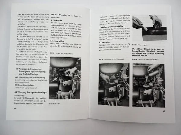 Güldner AL Tessin Schlepper Bedienung Betriebsanleitung