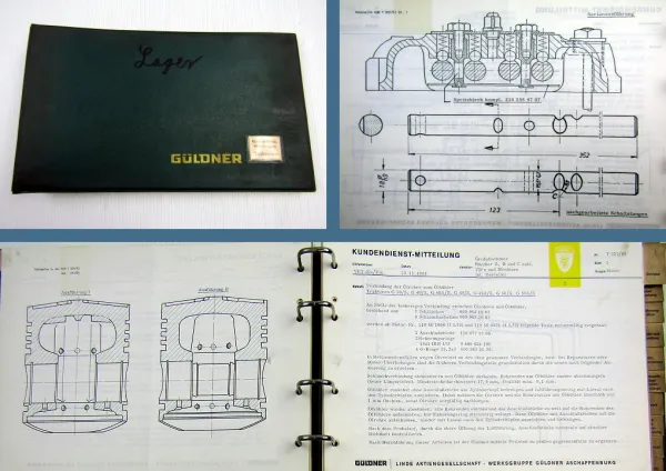 Güldner G15 bis G75 Traktoren Kundendienstmitteilungen Werkstatthandbuch 1964 - 69