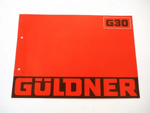 Güldner G30 Dieselschlepper Traktor 32 PS Prospekt 1966