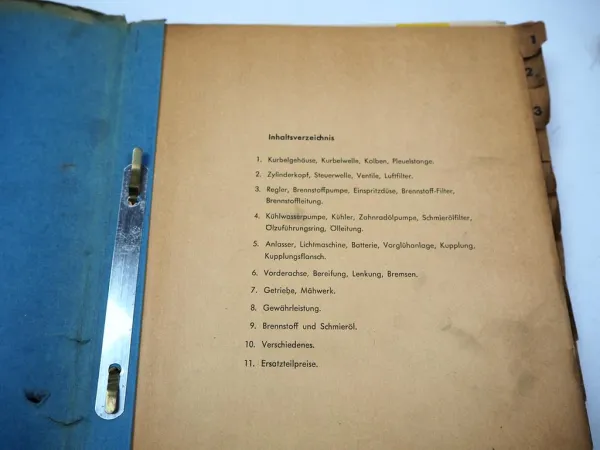 Güldner Technische Mitteilungen Motor & Traktor Kundendienst Werkstatthandbuch