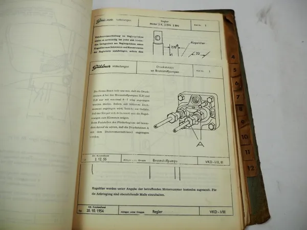 Güldner Technische Mitteilungen Motor & Traktor Kundendienst Werkstatthandbuch