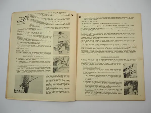 Gutbrod Terra Motorrgerät 4 PS Betriebsanleitung Ersatzteilliste ca. 1964