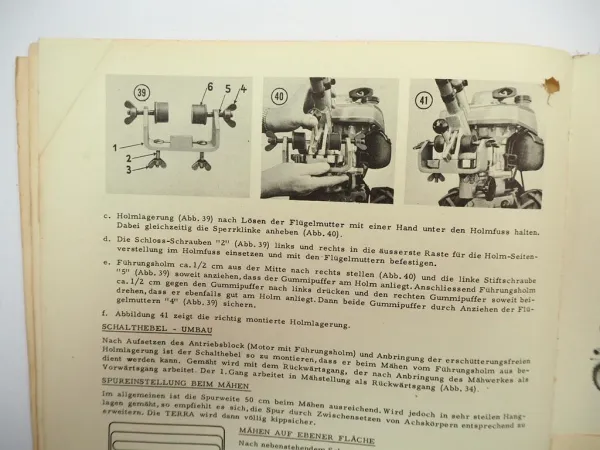 Gutbrod Terra Motorrgerät 4 PS Betriebsanleitung Ersatzteilliste ca. 1964