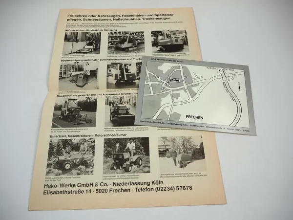 Hako Eröffnung Niederlassung Köln 1978 1983 2x Prospekt