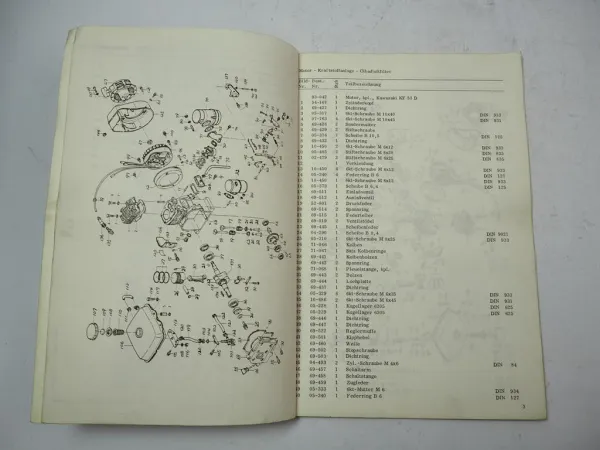 Hako Hakorette 220 (5030) Ersatzteilliste Ersatzteilkatalog 1970er Jahre