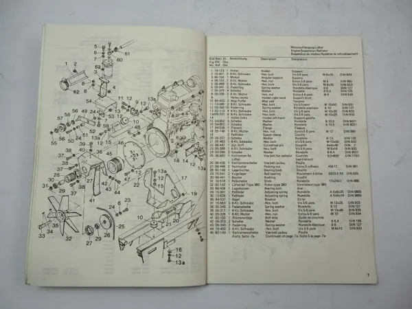 Hako Hakotrac 3800D Hydrostatic (8050) Traktor Ersatzteilliste Parts List 1984