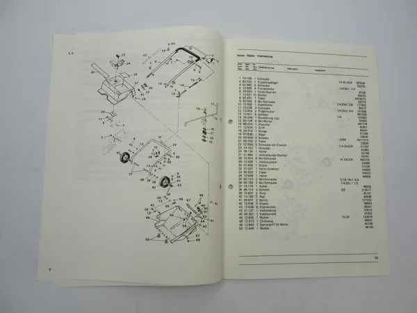 Hako Schneehexe LS 6051 Betriebsanleitung Ersatzteilliste 1980/90er Jahre