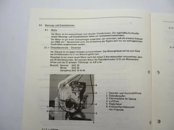 Hako Variette S 3632 Mehrzweckgerät Betriebsanleitung Bedienung 1980/90er Jahre
