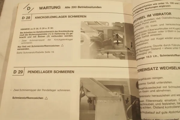 Hamm 2301S 2304S Walze Ersatzteilliste Bedienungsanleitung ca 1980