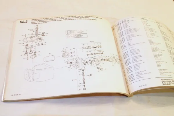 Hamm DV5 Bedienungsanleitung Betrieb Wartung 1983 und Ersatzteilliste 1986