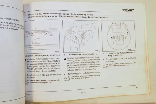 Hamm DV8.41 DV8.42 DV8.4K Bedienungsanleitung Betrieb Wartung Ersatzteilliste
