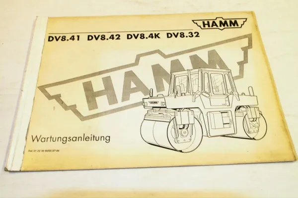 Hamm DV8.41 DV8.42 DV8.4K DV8.32 Wartungsanleitung Ergänzung zur Bedienungsanle