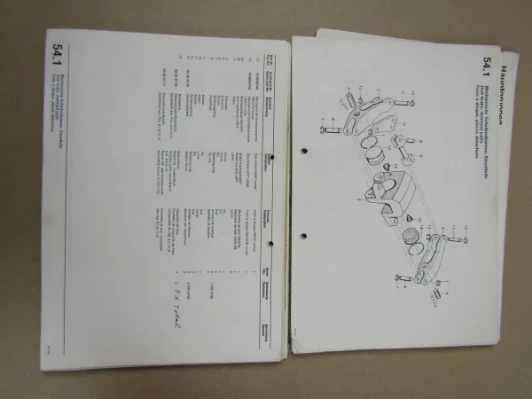 Hamm HW432 Bedienungsanleitung Betrieb Wartung Ersatzteilliste 1980