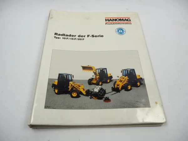 Hanomag 10 15 20 F Radlader Produktinformation mit ca. 20 Prospekten 1993