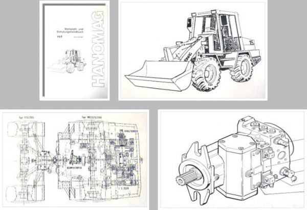 Hanomag 15F Radlader Schulung Werkstatthandbuch 1993