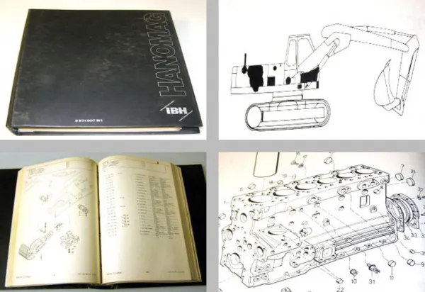 Hanomag 550C Kettenbagger Ersatzteilliste 1980 - 1981 Ersatzteilkatalog