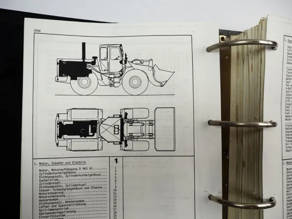 Hanomag 66C 66D turbo Radlader Ersatzteilliste Ersatzteilkatalog Parts List 1992