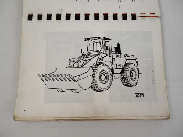 Hanomag 66D turbo Radlader Betriebsanleitung Bedienungsanleitung Wartung 1991