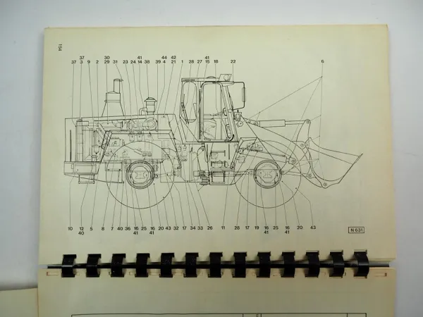 Hanomag 70E Radlader Betriebsanleitung Bedienungsanleitung Wartung 1986