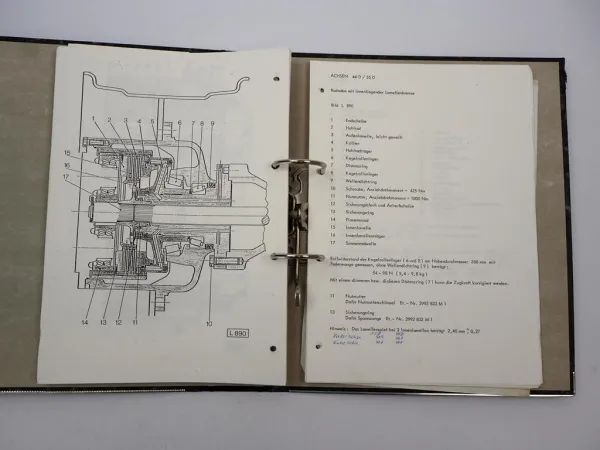 Hanomag 70E Radlader Werkstatthandbuch Schulungshandbuch 1986