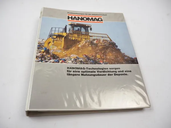 Hanomag Abfallwirtschaft Deponietechnik Verkaufshandbuch mit ca. 40 Prospekten