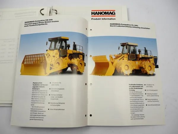 Hanomag Abfallwirtschaft Deponietechnik Verkaufshandbuch mit ca. 40 Prospekten