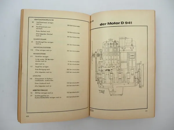 Hanomag B8 Serie B Radlader Betriebsanleitung Wartung Schaltplan 1967